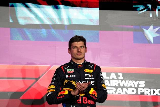 Formula 1 Qatar Airways Qatar Grand Prix 2024 01 12 2024, Losail International Circuit, Doha, Formula 1 Qatar Airways Qatar Grand Prix 2024 ,in the picture winner Max Verstappen NLD , Oracle Red Bull Racing nordphotoxGmbHx xBratic nph00250