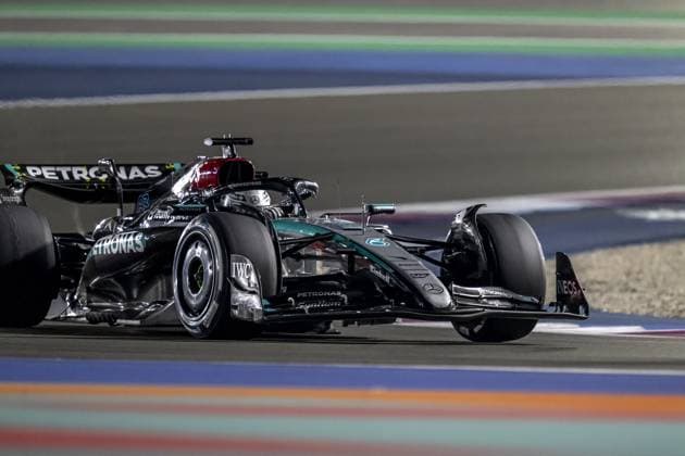 Lusail - 01-12-2024, Lusail International Circuit, George Russell at the Formula 1 Qatar Grand Prix 2024 Sunday Formula 1 Qatar Grand Prix 2024 Sunday  x26872108x Copyright: