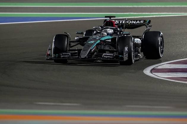 Lusail - 01-12-2024, Lusail International Circuit, George Russell at the Formula 1 Qatar Grand Prix 2024 Sunday Formula 1 Qatar Grand Prix 2024 Sunday  x26872113x Copyright: