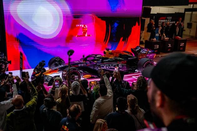 LUSAIL, LOSAIL: Max Verstappen, racing for the Red Bull Racing team during the 2024 Formula 1 Qatar Grand Prix Qatar at the International Circuit in Lusail, Losail