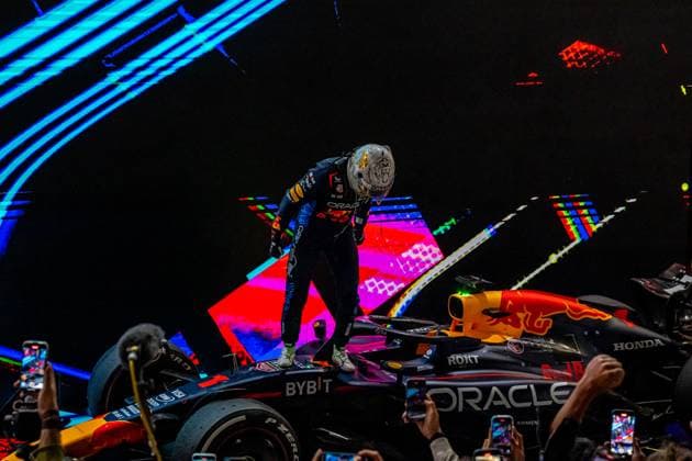LUSAIL, LOSAIL: Max Verstappen, racing for the Red Bull Racing team during the 2024 Formula 1 Qatar Grand Prix Qatar at the International Circuit in Lusail, Losail