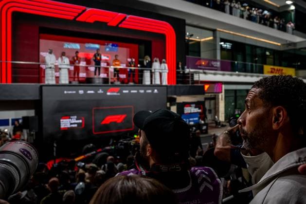 LUSAIL, LOSAIL: Rio Ferdinand, Footballer, at the 2024 Formula 1 Qatar Grand Prix Qatar at the International Circuit in Lusail, Losail.