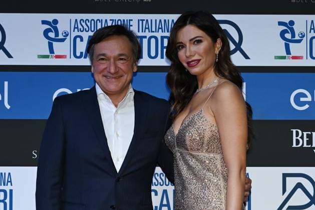 Db Milano 02 12 2022 - Gran Gala del Calcio Aic 2024 foto Daniele Buffa Image nella foto: Fabio Caressa-Federica Masolin 