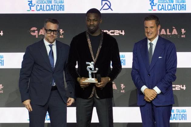 Marcus Thuram, best goal at AIC Soccer Gala and awards ceremony, Milan, December 02 , 2024  Copyright: xGianxMattiaxD Albertox LaPressex