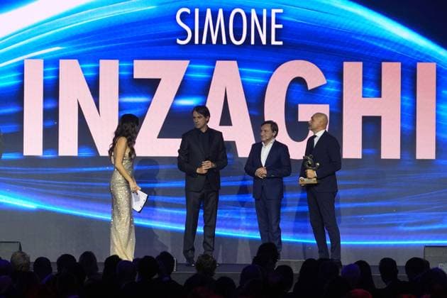 Simone Inzaghi, best coach at AIC Soccer Gala and awards ceremony, Milan, December 02 , 2024  Copyright: xGianxMattiaxD Albertox LaPressex