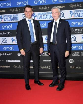 Milano, Red Carpet Galà del calcio AIC 2024 - Gianluca Rocchi, Franco Trentalange  Copyright: xAlbertoxTerenghix xipa-agency.nex xVenezia2020x 0782901966st
