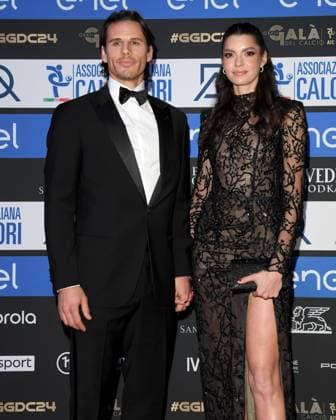 Milano, Red Carpet Galà del calcio AIC 2024 - Yann Sommer con la moglie Alina Schneider  Copyright: xAlbertoxTerenghix xipa-agency.nex xVenezia2020x 0782902730st