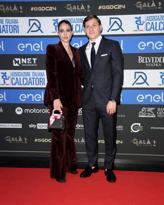 Milano, Red Carpet Galà del calcio AIC 2024 - Niccolò Barella, Federica Schievenin  Copyright: xAlbertoxTerenghix xipa-agency.nex xVenezia2020x 0782902768st