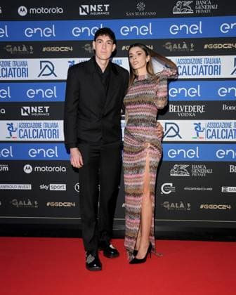 Milano, Red Carpet Galà del calcio AIC 2024 - Alessandro Bastoni, Camilla Bresciani  Copyright: xAlbertoxTerenghix xipa-agency.nex xVenezia2020x 0782902771st