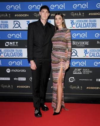 Milano, Red Carpet Galà del calcio AIC 2024 - Alessandro Bastoni, Camilla Bresciani  Copyright: xAlbertoxTerenghix xipa-agency.nex xVenezia2020x 0782902775st