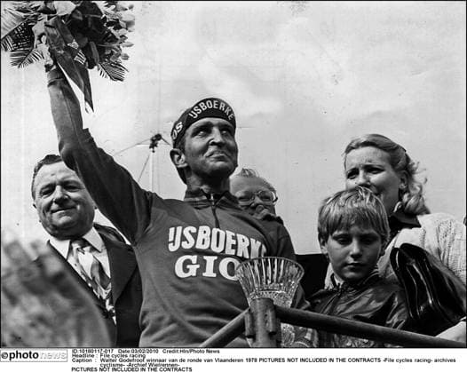File cycles racing Walter Godefroot winnaar van de ronde van Vlaanderen 1978 -File cycles racing- archives cyclisme- -Archief Wielrennen-  Copyright: xHlnx 10180117-017