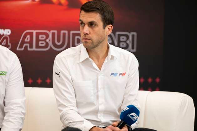 December 5, 2024, Abu Dhabi, United Arab Emirates: F2 F3 Technical Director PIERRE-ALAIN MICHOT speaks at a press conference, PK, Pressekonferenz announcing an exclusive petrol racing fuel partnership with Saudi Aramco to produce 100% sustainable fuel for the feeder series , during media day of the 2024 Formula 1 Abu Dhabi Grand Prix at the Yas Marina Circuit. Abu Dhabi United Arab Emirates - ZUMAb177 20241205_aap_b177_002 Copyright: xTaidghxBarronx
