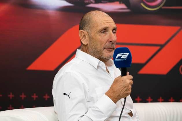 December 5, 2024, Abu Dhabi, United Arab Emirates: F2 F3 CEO BRUNO MICHEL speaks at a press conference, PK, Pressekonferenz announcing an exclusive petrol racing fuel partnership with Saudi Aramco to produce 100% sustainable fuel for the feeder series , during media day of the 2024 Formula 1 Abu Dhabi Grand Prix at the Yas Marina Circuit. Abu Dhabi United Arab Emirates - ZUMAb177 20241205_aap_b177_006 Copyright: xTaidghxBarronx