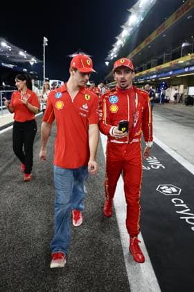 F1 Abu Dhabi Grand Prix 2024 Arthur Leclerc and Charles Leclerc of Ferrari ahead of the Formula 1 Abu Dhabi Grand Prix at Yas Marina Circuit in Abu Dhabi, United Arab Emirates on Devember 5, 2024. Abu Dhabi United Arab Emirates  Copyright: xJakubxPorzyckix originalFilename:porzycki-f1abudha241205_npxCS.jpg