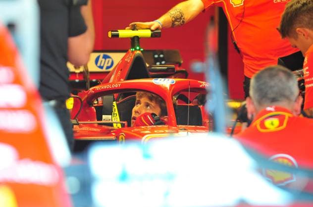 05 12 2024, Yas Marina Circuit, Abu Dhabi, Formula 1 Etihad Airways Abu Dhabi Grand Prix 2024 , in the picture Arthur Leclerc MCO , Scuderia Ferrari HP Photo by Hasan Bratic DeFodi Images Defodi 506 20241205 hbr 1626