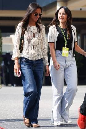 December 6, 2024, Abu Dhabi, United Arab Emirates: Alexandra Saint Mleux, a girlfriend of Charles Leclerc of Ferrari, arrives in the paddock ahead of Formula 1 Abu Dhabi Grand Prix at Yas Marina Circuit on December 6th, 2024 in Abu Dhabi, United Arab Emirates. Abu Dhabi United Arab Emirates - ZUMAz156 0783530318st Copyright: xBeataxZawrzelx