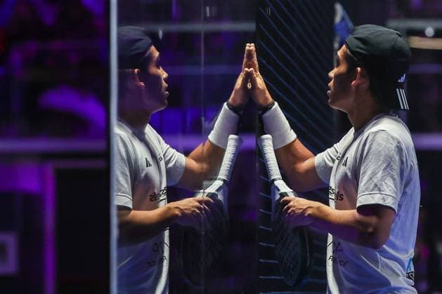 Bilder des Jahres 2024, Sport 12 Dezember Sport Themen der Woche KW 49 Milano Premiere Padel P1 - 05 12 2024 Pol Hernandez Alvarez (ESP) seen during Milano Premiere Padel P1 match between Pol Hernandez Alvarez (ESP) Ramiro Jesus Valenzuela (ARG) vs Federico Chingotto (ARG) Alejandro Galan (ESP) at Allianz Cloud Arena *** Milano Premiere Padel P1 05 12 2024 Pol Hernandez Alvarez ESP seen during Milano Premiere Padel P1 match between Pol Hernandez Alvarez ESP Ramiro Jesus Valenzuela ARG vs Federico Chingotto ARG Alejandro Galan ESP at Allianz Cloud Arena Copyright: xBEAUTIFULxSPORTS Carabellix