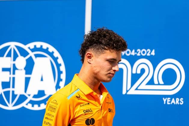 December 6, 2024, Abu Dhabi, United Arab Emirates: McLaren Formula 1 Team s English driver Lando Norris seen at the entrance of the paddock of the Yas Marina Circuit for the Formula One Abu Dhabi Grand Prix. Abu Dhabi United Arab Emirates - ZUMAs197 20241206_aaa_s197_014 Copyright: xLucaxMartinix