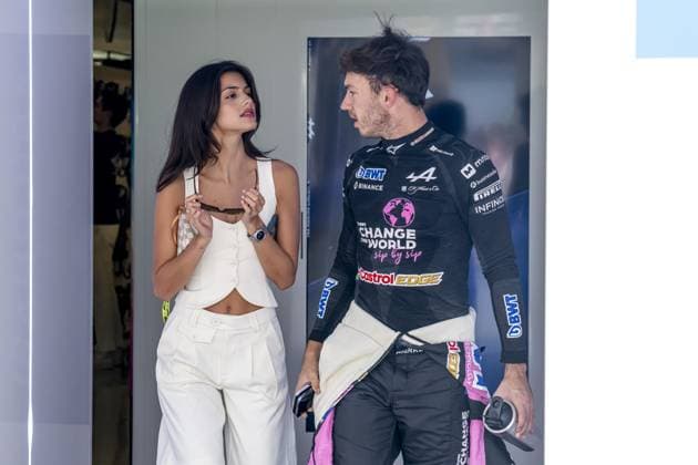 Abu Dhabi - 06-12-2024, Yas Marina Circuit, Kika Gomes and Pierre Gasly at the Formula 1 United Arab Emirates Grand Prix 2024 Friday Formula 1 United Arab Emirates Grand Prix 2024 Friday  x26908207x Copyright: