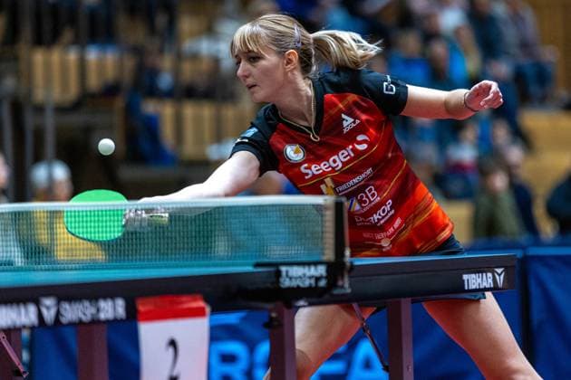 Muehlbach Kathrin ttc Berlin eastside , SV DJK Kolbermoor vs TTC Berlin eastside , Table Tennis, 1 Bundesliga Women, 7 Matchweek, 2024 2025, 06 12 2024, SV DJK Kolbermoor vs TTC Berlin eastside , Table Tennis, 1 Bundesliga Women, 7 Matchweek, 2024 2025, 06 12 2024, Kolbermoor Copyright: xEibner-Pressefoto MateuszxJopx EP_MJP