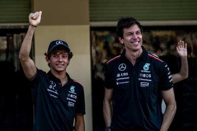 ABU DHABI, UNITED ARAB EMIRATES: Andrea Kimi Antonelli, racing for the Mercedes team during the 2024 Formula 1 Abu Dhabi Grand Prix at the Yas Marina Circuit in Abu Dhabi, United Arab Emirates