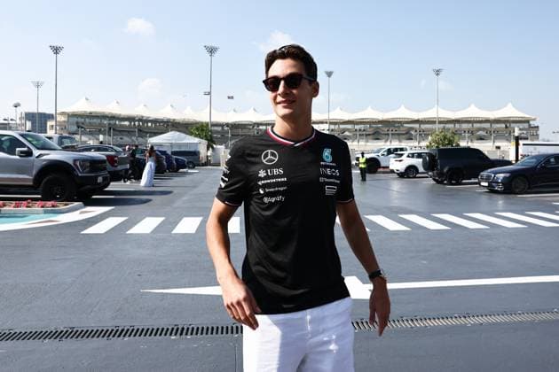 F1 Abu Dhabi Grand Prix 2024 Practice 3 George Russell of Mercedes before third practice ahead of the Formula 1 Abu Dhabi Grand Prix at Yas Marina Circuit in Abu Dhabi, United Arab Emirates on December 7, 2024. Abu Dhabi United Arab Emirates  Copyright: xJakubxPorzyckix originalFilename:porzycki-f1abudha241207_npp0e.jpg