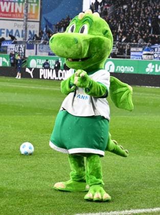 07 12 2024 Soccer Season 2024 2025 2 Soccer Bundesliga 15 Matchday SpVgg Greuther Fürth Kleeblatt Hertha BSC Berlin Sportfoto Zink xwoxzix DFL regulations prohibit any use of photographs as image sequences and or quasi video only for editorial use Dragon Eddy Mascot SpVgg Greuther Fürth