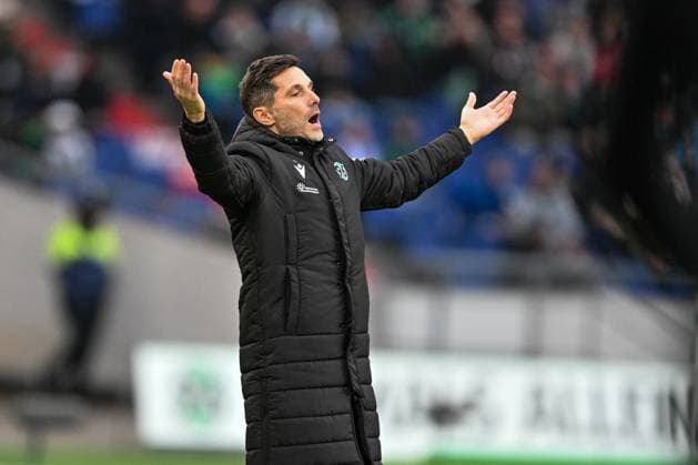 2 Bundesliga Hannover 06 SSV Ulm 1846 on 07 12 2024 at the HDI Arena in Hannover Coach Stefan Leitl Hannover 96 dissatisfied, disappointed, disappointed, dejected MT