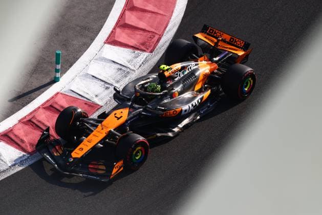 December 7, 2024, Abu Dhabi, United Arab Emirates: Lando Norris of McLaren drives on the track during Practice 3 ahead of Formula 1 Abu Dhabi Grand Prix at Yas Marina Circuit on December 7th, 2024 in Abu Dhabi, United Arab Emirates. Abu Dhabi United Arab Emirates - ZUMAz156 0783662690st Copyright: xBeataxZawrzelx