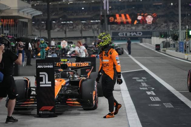 Formula 1 Etihad Airways Abu Dhabi Grand Prix 2024 07 12 2024, Yas Marina Circuit, Abu Dhabi, Formula 1 Etihad Airways Abu Dhabi Grand Prix 2024 , in the picture pole position for Lando Norris GBR , McLaren F1 Team nordphotoxGmbHx xBratic nph00250