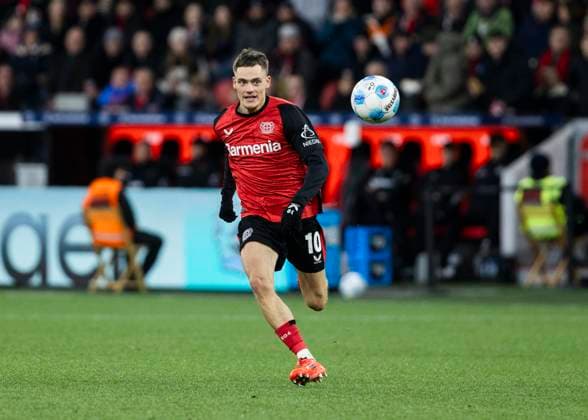 Leverkusen, Bayarena, 07 12 2024 Florian Wirtz Bayer 04 Leverkusen on the ball at the 1 Bundesliga match Bayer 04 Leverkusen vs FC St Pauli