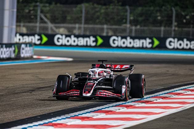 Kevin Magnussen (DEN) - MoneyGram Haas F1 Team - Haas VF-24 - Ferrari during Saturday session of Formula 1 Etihad Airways Abu Dhabi Grand Prix 2024, Yas Marina, Abu Dhabi 6-8 December 2024 Formula 1 Etihad Airways Abu Dhabi Grand Prix 2024