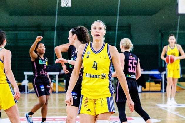 Marie Bertholdt Alba Berlin Women, 04 Alba Berlin Women vs Saarlouis Royals, 1 Bundesliga, Season24 25, 2024 12 07 Berlin Berlin Germany Copyright: xFootbowl ThomasxSobotzkix