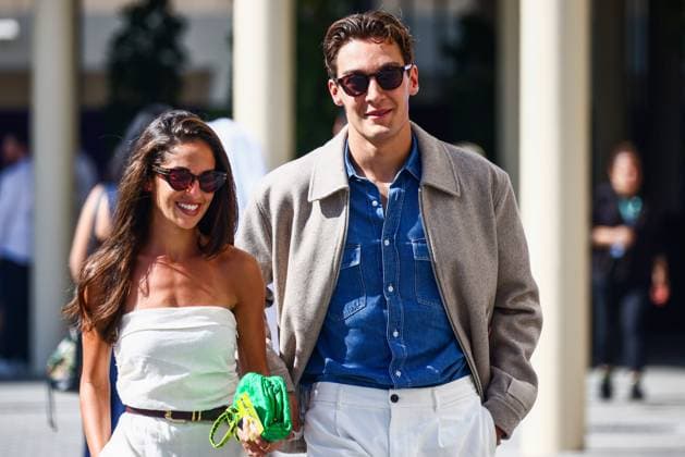 December 8, 2024, Abu Dhabi, United Arab Emirates: George Russell of Mercedes and his girlfriend Carmen Montero Mundt are seen on a race day of Formula 1 Abu Dhabi Grand Prix at Yas Marina Circuit on December 8th, 2024 in Abu Dhabi, United Arab Emirates. Abu Dhabi United Arab Emirates - ZUMAz156 0783720708st Copyright: xBeataxZawrzelx