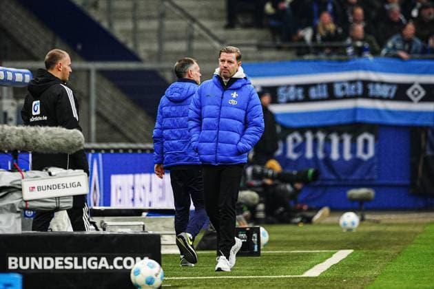 Florian Kohfeldt SV Darmstadt 98, Coach GER, Hamburger SV vs SV Darmstadt 98, Football, 2 Bundesliga, Matchday 15, Season 2024 2025, 08 12 2024 DFL REGULATES PROHIBIT ANY USE OF PHOTOGRAPHS AS IMAGE SEQUENCES AND OR QUASI VIDEO GER, Hamburger SV vs SV Darmstadt 98, Football, 2 Bundesliga, Matchday 15, Season 2024 2025, 08 12 2024 Hamburg Copyright: xEibner-Pressefoto MarcelxvonxFehrnx EP_MFN