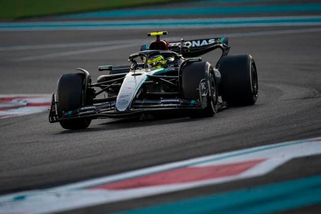 December 8, 2024, Abu Dhabi, United Arab Emirates: British driver LEWIS HAMILTON (Mercedes-AMG F1 Team) drives during the 2024 FIA Formula 1 Abu Dhabi Grand Prix at Yas Marina Circuit in Abu Dhabi, United Arab Emirates. Abu Dhabi United Arab Emirates - ZUMAg147 20241208_fap_g147_022 Copyright: xJamesxGasperottix