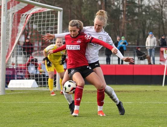 08 12 2024 Soccer Season 2024 2025 2 Women Soccer Bundesliga 12 Matchday 1 FC Nürnberg FCN Club Clubfrauen FSV Gütersloh 2009 Sportfoto Zink DaMa xdaxmax Medina Desic 10, 1 FC Nürnberg FCN Lilly Stojan 24, FSV Gütersloh