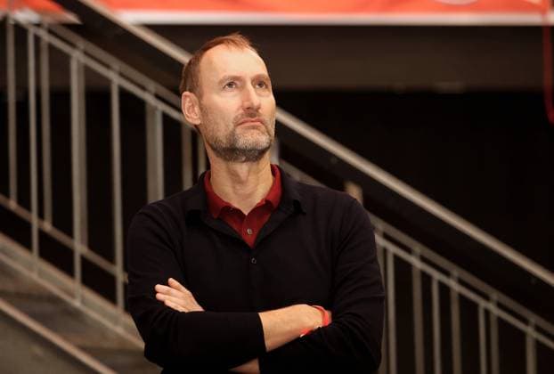 Munich, Germany, December 08, 2024 FC Bayern Munich, Annual General Meeting, AGM, Rudi Sedlmayer Halle Jochen Sauer, Director of Youth Development FC Bayern Munich , standing