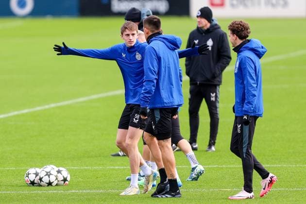 Club Brugge v Sporting CP - UEFA Champions League Media Activities 09 12 2024 WESTKAPELLE, BELGIUM - DECEMBER 09 : Spileers Jorne defender of Club Brugge pictured during a training session ahead of the UEFA Champions League 2024 25 League Phase MD6 match between Club Brugge and Sporting CP on December 9, 2024 in Westkapelle, Belgium, 09 12 2024  Copyright: xTomasxSiskx