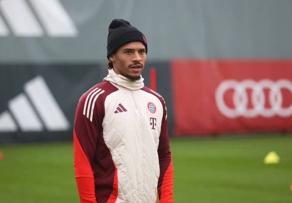Munich, Germany, 09 December 2024 Football, Men, Season 2024 2025, FC Bayern Munich, Säbener Strasse, Training ground, Final training, Champions League Leroy Sane FC Bayern Munich head, upper body, standing