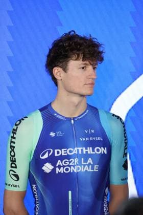 CYCLISME : PrÃ sentation Ã quipe Decathlon AG2R La Mondiale Team saison 2025 - 09 12 2024 FÃ lix GALL lors de la prÃ sentation de l Ã quipe Decathlon AG2R La Mondiale Team, le 9 dÃ cembre 2024  Copyright: xLaurentxSANSONx xPsnewZx