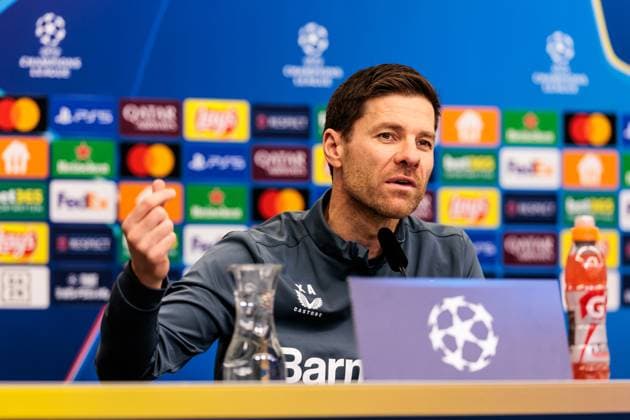 Football, CL, Bayer Leverkusen, Press conference