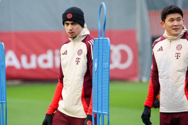 Aleksandar Pavlovic FC Bayern Muenchen, 45 with Minjae Kim FC Bayern Muenchen, 03 , GER, Final training, FC Bayern Muenchen, Football, UEFA Champions League, Matchday 6, 2024 2025 season, 09 12 2024, GER, Final training, FC Bayern Muenchen, Football, UEFA Champions League, Matchday 6, 2024 2025 season, 09 12 2024 Muenchen Copyright: xEibner-Pressefoto JennixMaulx EP_JML