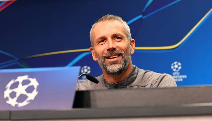 RB Leipzig press conference Champions League Leipzig, 09 12 2024, Red Bull Arena, Football, UEFA Champions League, Matchday 1, RB LEIPZIG vs ASTON VILLA FC on 10 12 2024 , Press conference RB Leipzig the day before the match , In the picture coach Marco Rose RB Leipzig , Picture Point