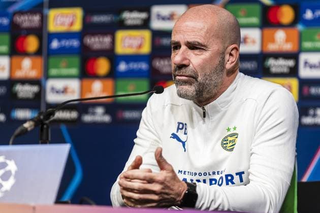 GUINGAMP, 09-12-2024. Stade de Roudourou. press conference, PK, Pressekonferenz Peter Bosz, prior to the match of thuesday. Press conference Peter Bosz  x26965922x Copyright: