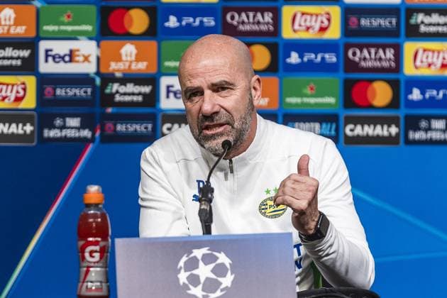 GUINGAMP, 09-12-2024. Stade de Roudourou. press conference, PK, Pressekonferenz Peter Bosz, prior to the match of thuesday. Press conference Peter Bosz  x26965926x Copyright: