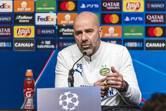 GUINGAMP, 09-12-2024. Stade de Roudourou. press conference, PK, Pressekonferenz Peter Bosz, prior to the match of thuesday. Press conference Peter Bosz  x26965927x Copyright: