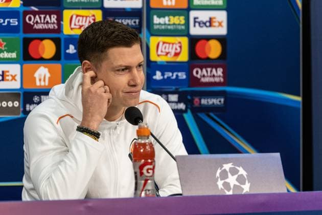 Press conference, FC Shakhtar Donetsk, 09 12 2024 Mykola Matviyenko FC Shakhtar Donetsk, 22 Press conference, FC Shakhtar Donetsk, 09 12 2024 UEFA Champions League FC Shakhtar Donetsk FC Bayern München Arena AufSchalke, Gelsenkirchen Copyright: xBEAUTIFULxSPORTS Buriakovx