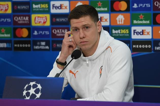Soccer Champions League international press conference Shakhtar Donetsk on 09 12 2024 at the Arena AufSchalke in Gelsenkirchen Mykola Matviyenko Donetsk xRx