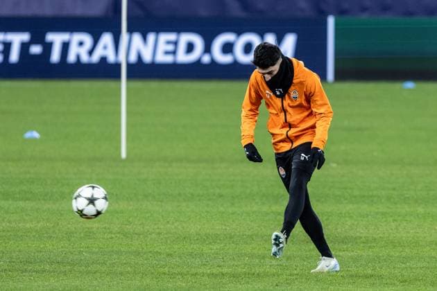 Press conference, FC Shakhtar Donetsk, 09 12 2024 Irakli Azarov FC Shakhtar Donetsk, 16 Training, FC Shakhtar Donetsk, 09 12 2024 UEFA Champions League FC Shakhtar Donetsk FC Bayern München Arena AufSchalke, Gelsenkirchen Copyright: xBEAUTIFULxSPORTS Buriakovx